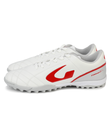 Scarpe da Calcetto Gems Torneo X Futsal Bianco Grigio Rosso TMF01-0309