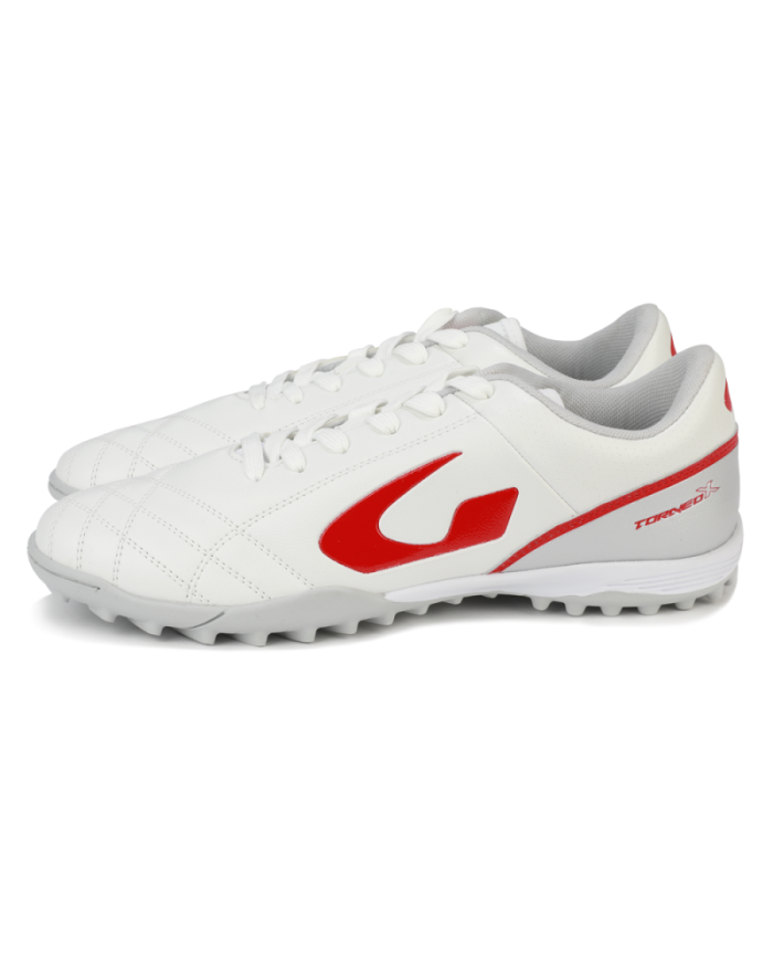 Scarpe da Calcetto Gems Torneo X Futsal Bianco Grigio Rosso TMF01-0309