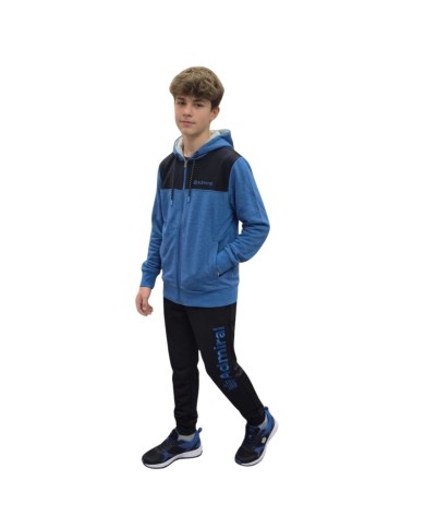 Tuta da Uomo Admiral Full Zip con Cappuccio Cotone French Terry AD3019