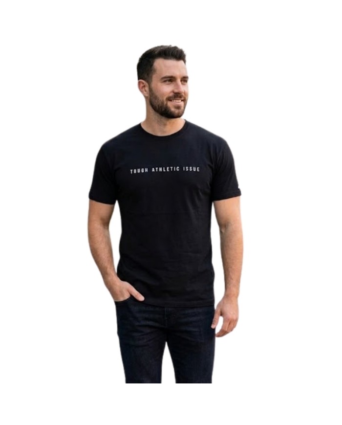 T-Shirt da Uomo AKI Girocolo Cotone Nero AKUPE26512