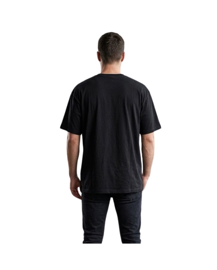 T-Shirt da Uomo AKI Girocolo Cotone Nero AKUPE26512
