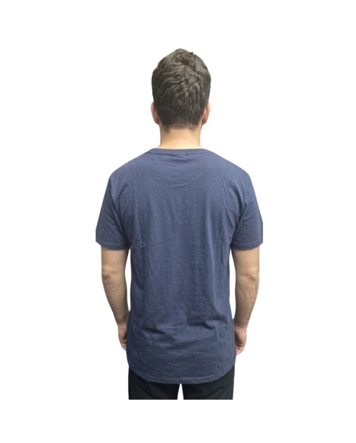 T-Shirt da Uomo AKI Girocolo Cotone Blu AKUPE26512