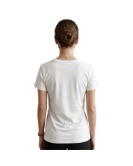 T-Shirt da Donna AKI Girocolo Cotone Bianca AKUPE26589
