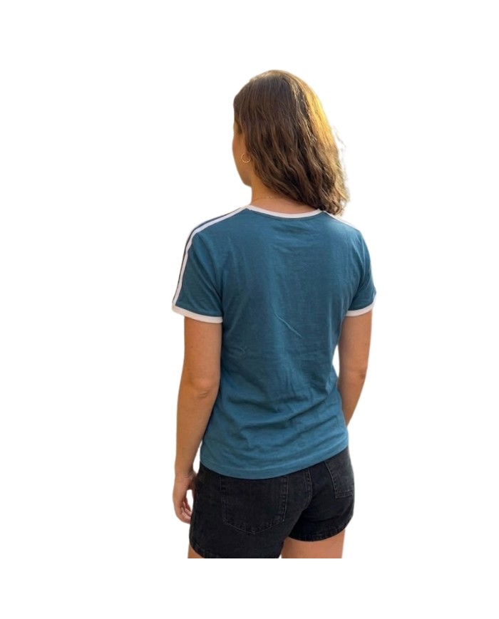 T-Shirt da Donna AKI Girocolo Cotone Verde AKUPE26581