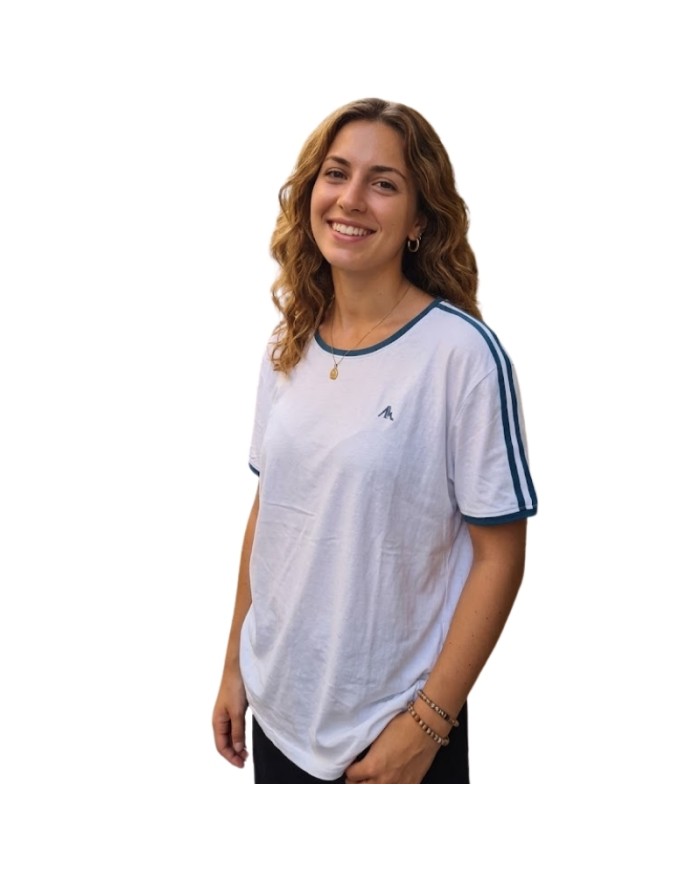 T-Shirt da Donna AKI Girocolo Cotone Bianco AKUPE26581
