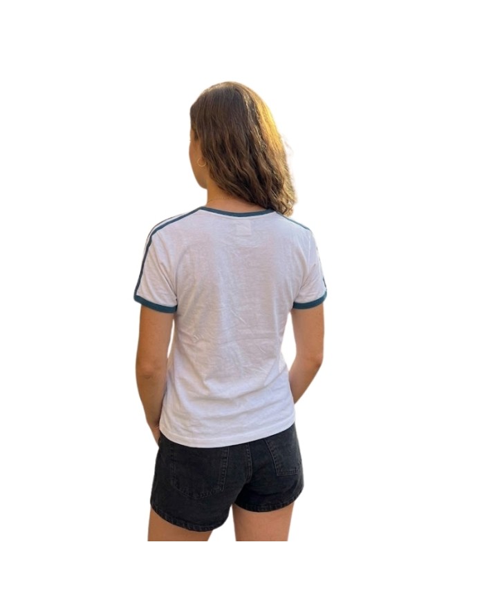 T-Shirt da Donna AKI Girocolo Cotone Bianco AKUPE26581