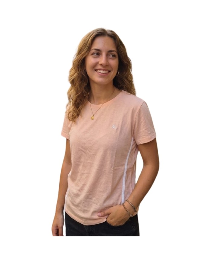 T-Shirt da Donna AKI Girocolo Cotone Rosa AKUPE26582