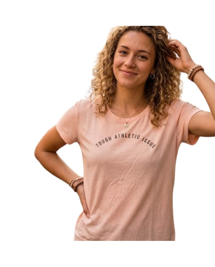 T-Shirt da Donna AKI Girocolo Cotone Rosa AKUPE26588