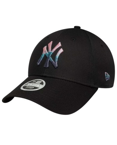Cappello con Visiera da Donna New Era NY Yankees Metallic Logo Nero 60759078