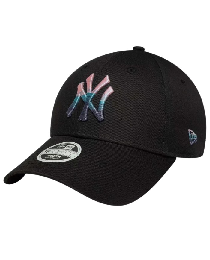 Cappello con Visiera da Donna New Era NY Yankees Metallic Logo Nero 60759078