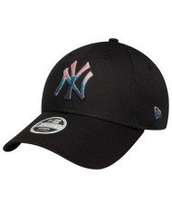 Cappello con Visiera da Donna New Era NY Yankees Metallic Logo Nero 60759078