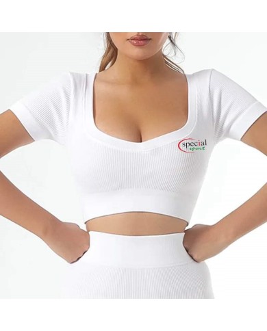 Maglia Fitness Corta Special Sport Manica Corta Bianca da Palestra MAGLIAMCWH01 Maglia Fitness Corta Special Sport Manica Corta Bianca da Palestra MAGLIAMCWH01
