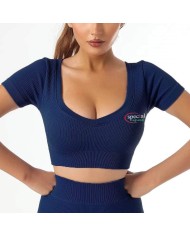 Maglia Fitness Corta Special Sport Manica Corta Grey da Palestra MAGLIAMCGREY01