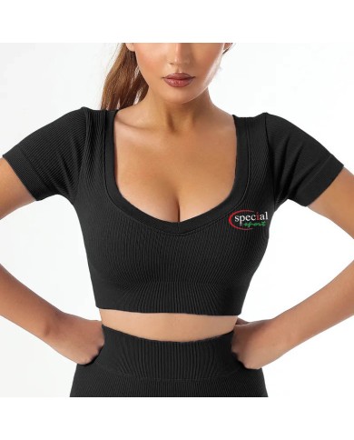 Maglia Fitness Corta Special Sport Manica Corta Nera da Palestra MAGLIAMCBL01 Maglia Fitness Corta Special Sport Manica Corta Nera da Palestra MAGLIAMCBL01
