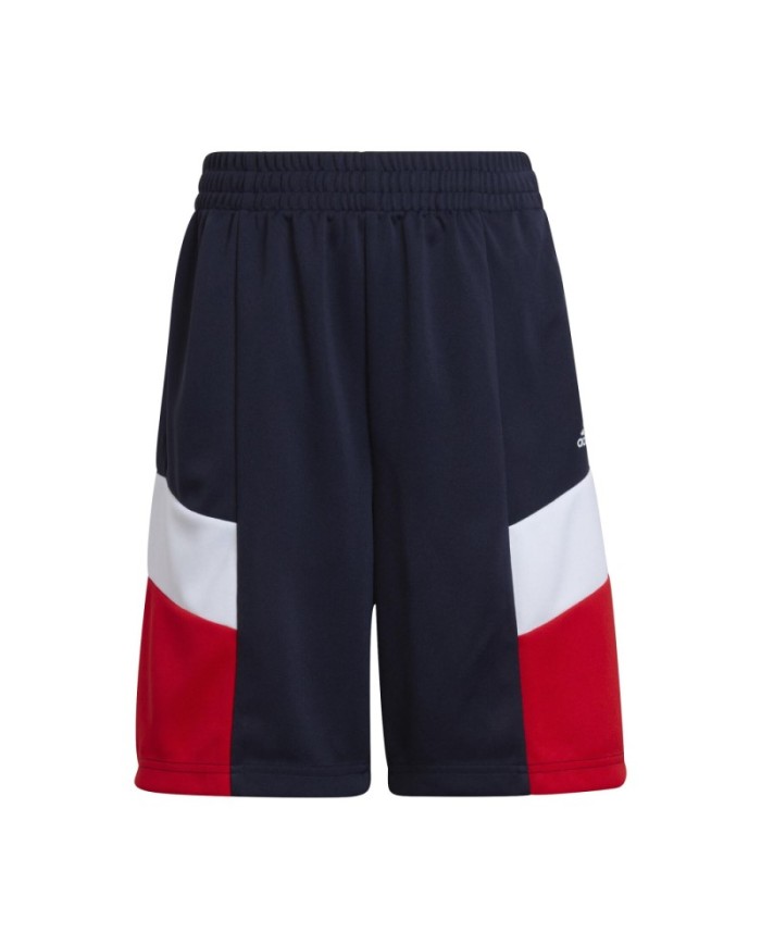 Bermuda da Ragazzo Adidas Designed to Move Shorts Cotone Blu Rosso