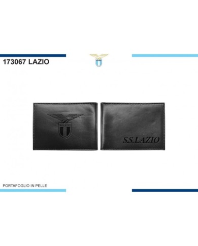 Portafoglio in Pelle Lazio Unisex Nero Prodotto Ufficiale 173067LAZIO