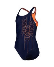 Costume da Ragazza Intero Swim Pro Back Graphic Blu Arancio Nuoto 005115730