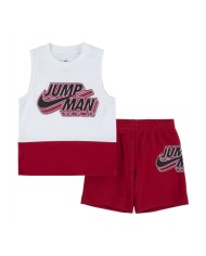 Completo Bambino Nike Emoji Muscle Set Canotta Shorts Bianco Rosso 86J528U10 Completo Bambino Nike Emoji Muscle Set Canotta Shorts Bianco Rosso 86J528U10