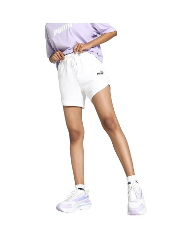 Pantaloncino da Donna Puma Essentials + Love is Love Short Bianco 67367402 Pantaloncino da Donna Puma Essentials + Love is Love Short Bianco 67367402