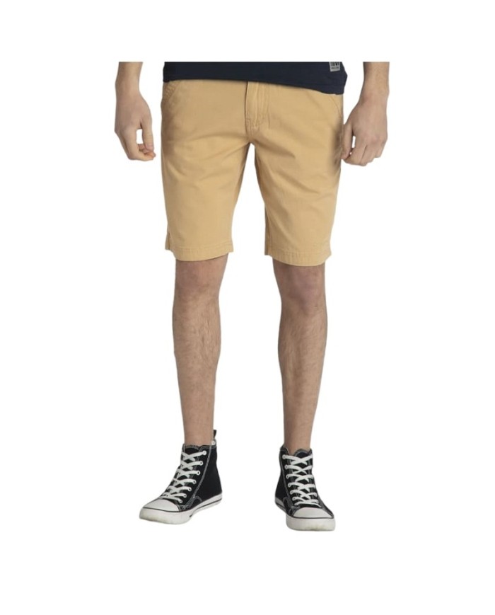 Bermuda da Uomo Phil Miller PHM211PR024 in Cotone Twill 220gr Sabbia