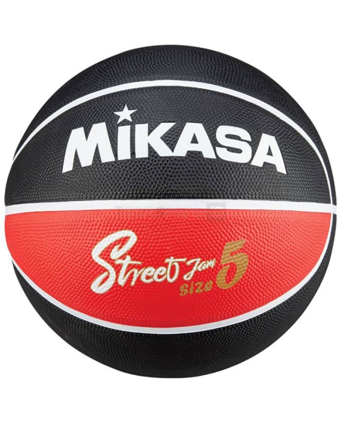 Pallone da Basket Mikasa Street Jam Gomma Vulcanizzato Nero Rosso BKRW Pallone da Basket Mikasa Street Jam Gomma Vulcanizzato Nero Rosso BKRW