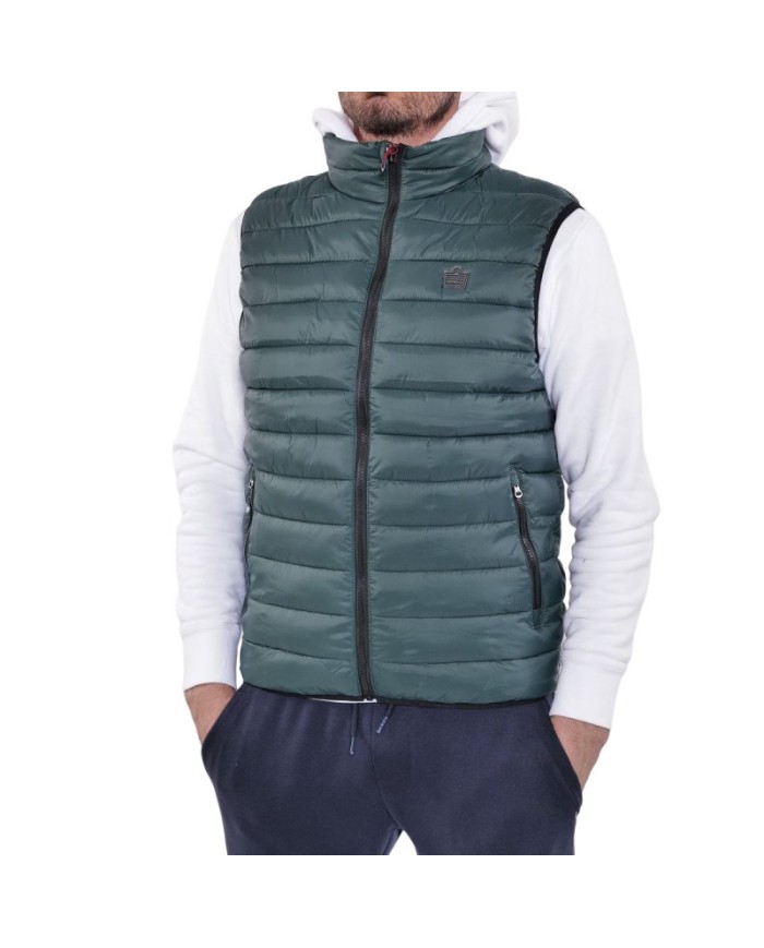Piumino Smanicato con Zip Admiral da Uomo Verde Ultraleggero AD2822AW095 Piumino Smanicato con Zip Admiral da Uomo Verde Ultraleggero AD2822AW095