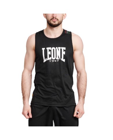 Canotta Leone AB226 Unisex Nera in Poliestere Boxe Arti Marziali Canotta Leone AB226 Unisex Nera in Poliestere Boxe Arti Marziali