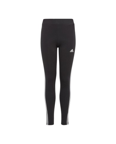 Leggings da Ragazza Adidas Essential 3-Stripes Tight Cotone Nero IC3623