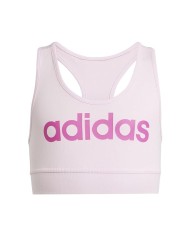 Reggiseno Sportivo da Ragazza Adidas Linear Bra Top Rosa IS2653